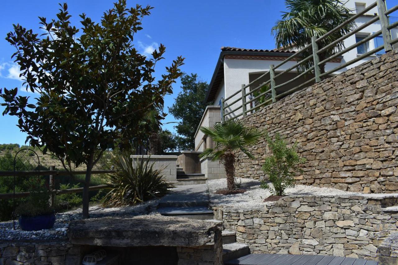Chambre Au Calme Avec Spa Privatif Gratuit Sud Aveyron Les Palmiers Des Causses Saint-Rome-de-Tarn Exteriör bild